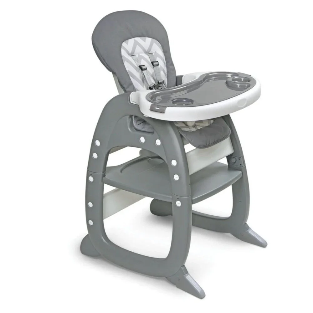 Badger Baby Tray Playtable Convertible 3-in-1 High Chair Toddler Play Table Set